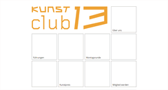 Desktop Screenshot of kunstclub13.org